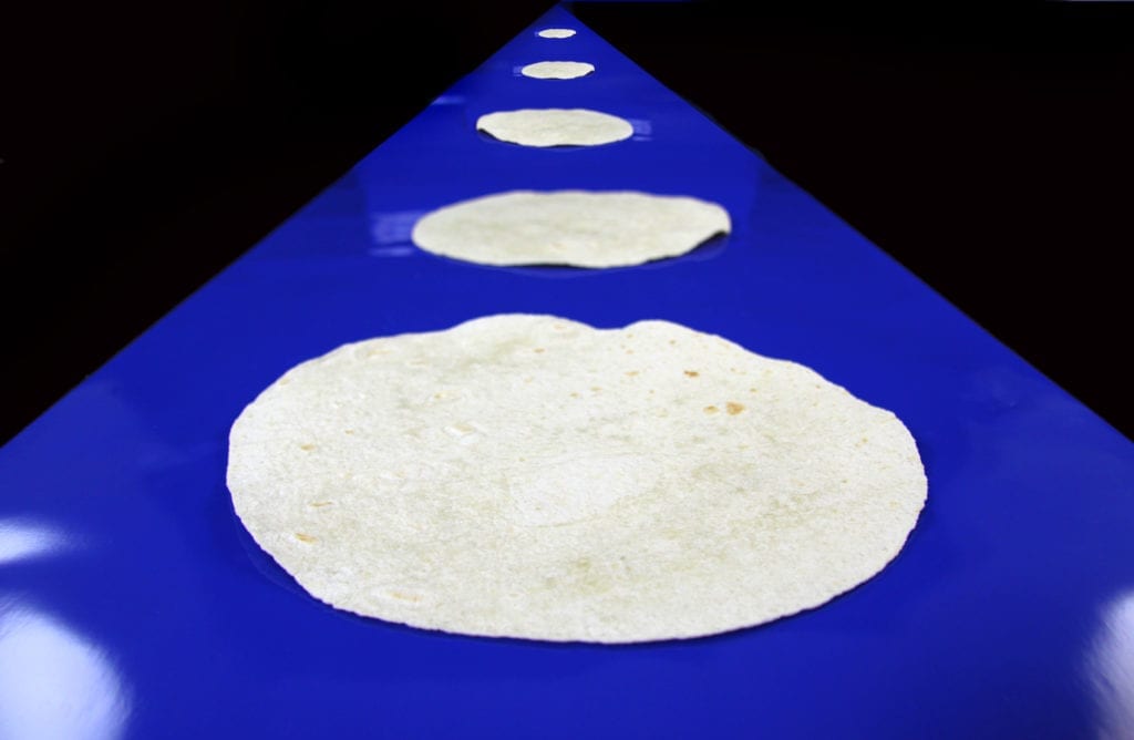 Food manufacturing Tortilla Press Belt working