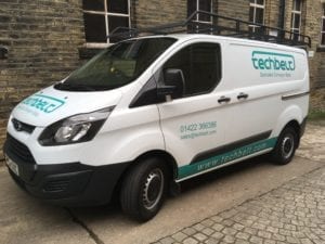 On site conveyor belt fitting van