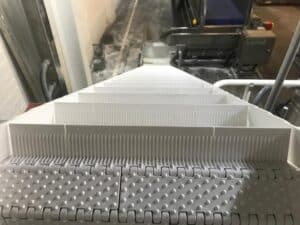 PP PP (Polypropylene) closed nub top white modular belt