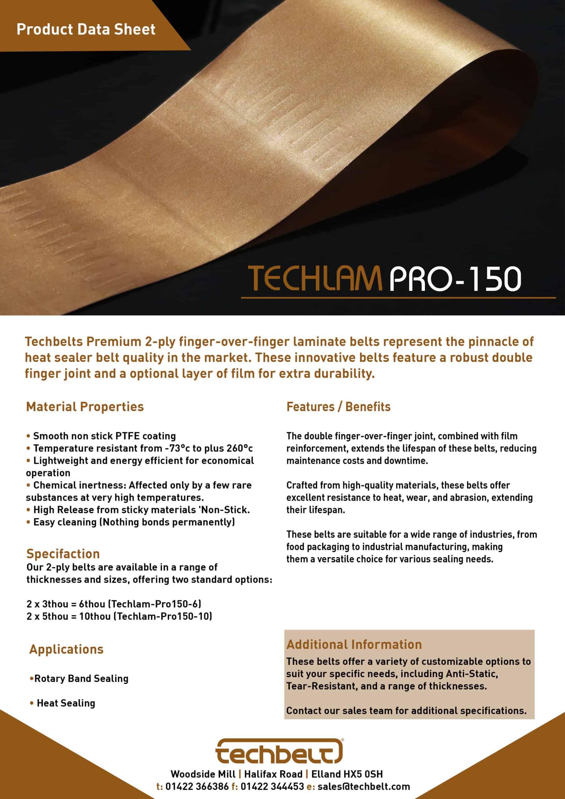 Techlam Sheets Techlam Pro-150